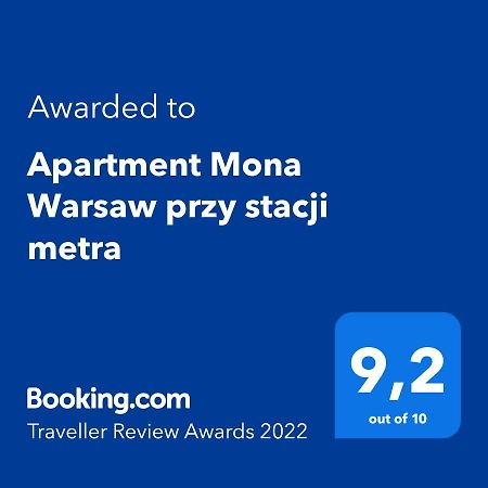 Apartment Mona Warsaw Przy Stacji Metra מראה חיצוני תמונה